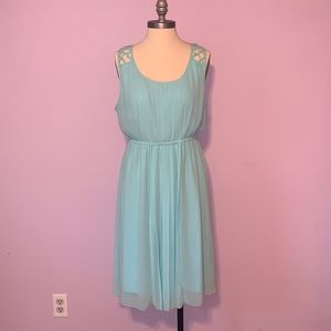 Torrid Pleated chiffon dress